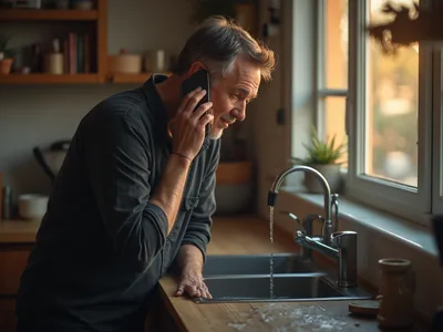 Anruf bei verstopftem Abfluss