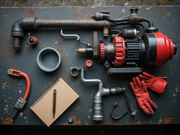 Verstopftes Abflussrohr vor der Reinigung